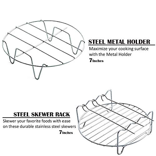 Cake Barrel + Pizza Pan + Metal Holder + Multi-Purpose Rack + Silicone Mat - Silicone SET OF 9