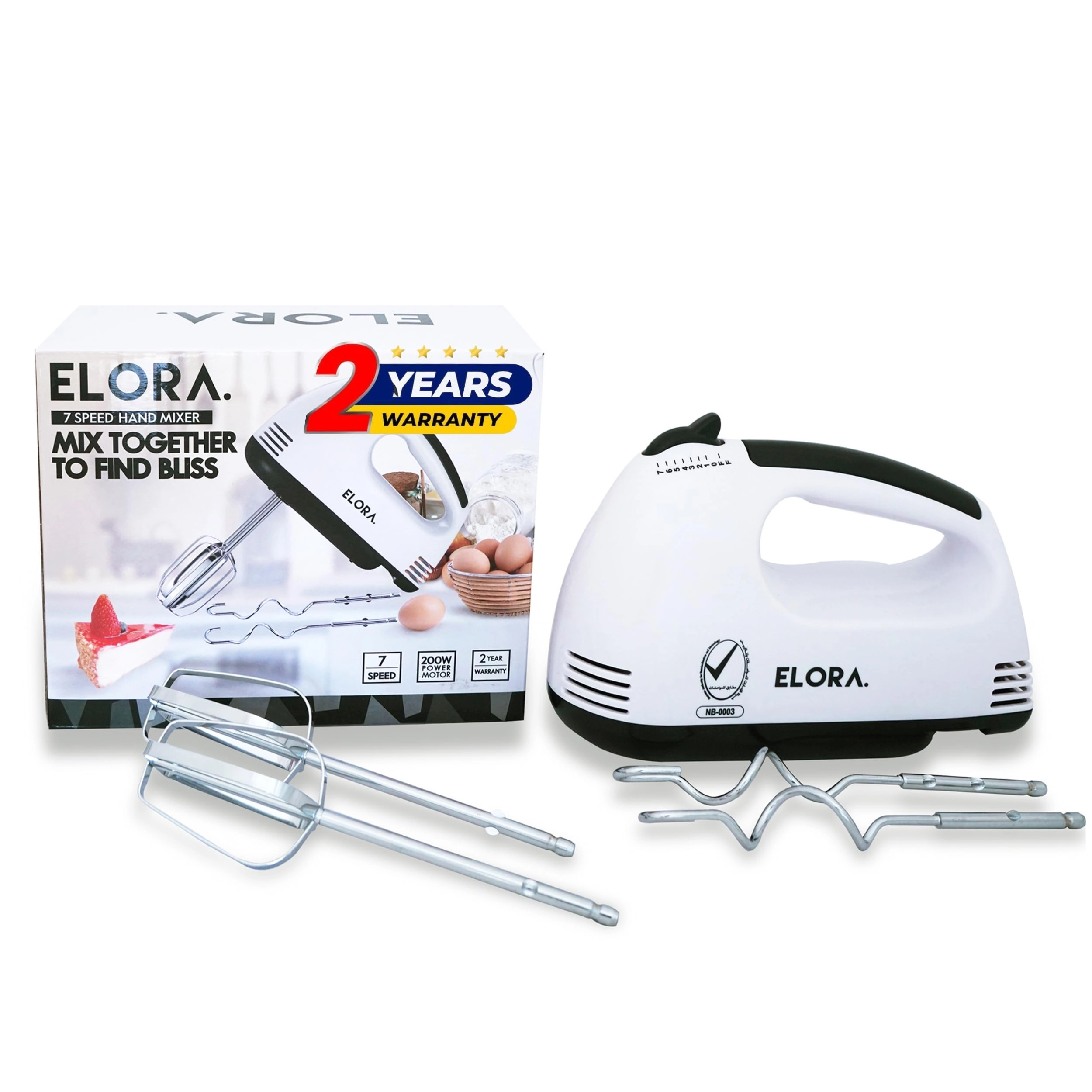 ELORA EFFICIENT-EFFECTIVE-ELEGANT Hand Mixer - 2 Liters 200 watts