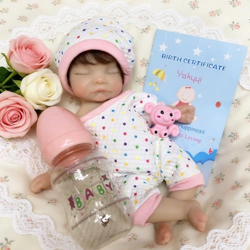 Reborn Baby Doll - 10 Inch Silicone Girl Ages 3+