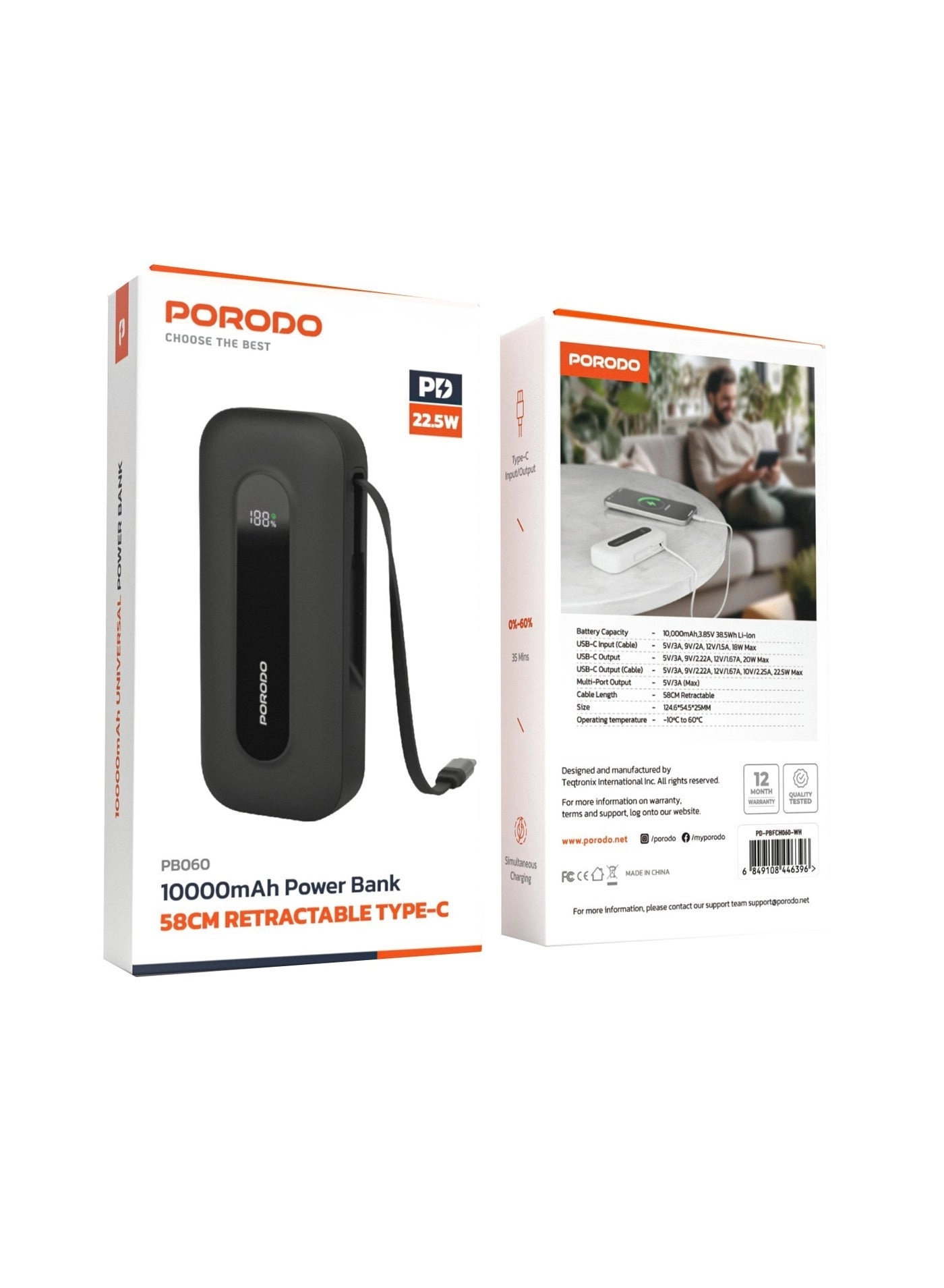 PD-PBFCH060-BK - 10000mAh 22.5W