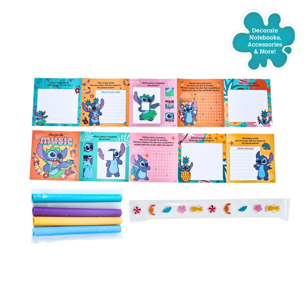 Stitch Sticker Book Velvet 2 pcs