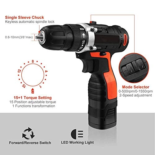 Cordless Drill Driver - 16.8V 2-Speed