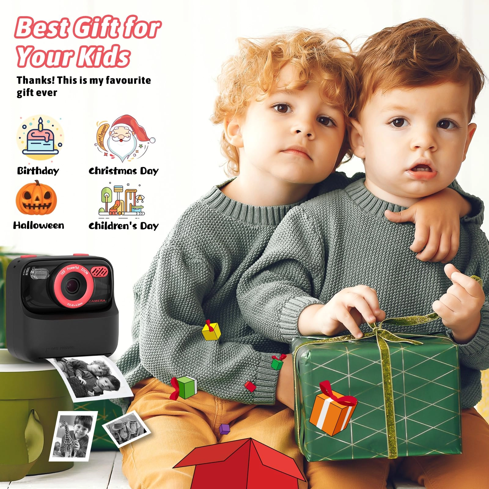 Instant Print Camera - 32GB White