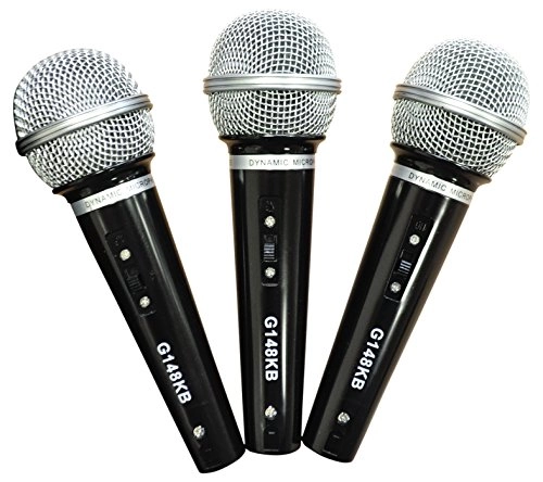 G148KB - 3 Plastic Microphones