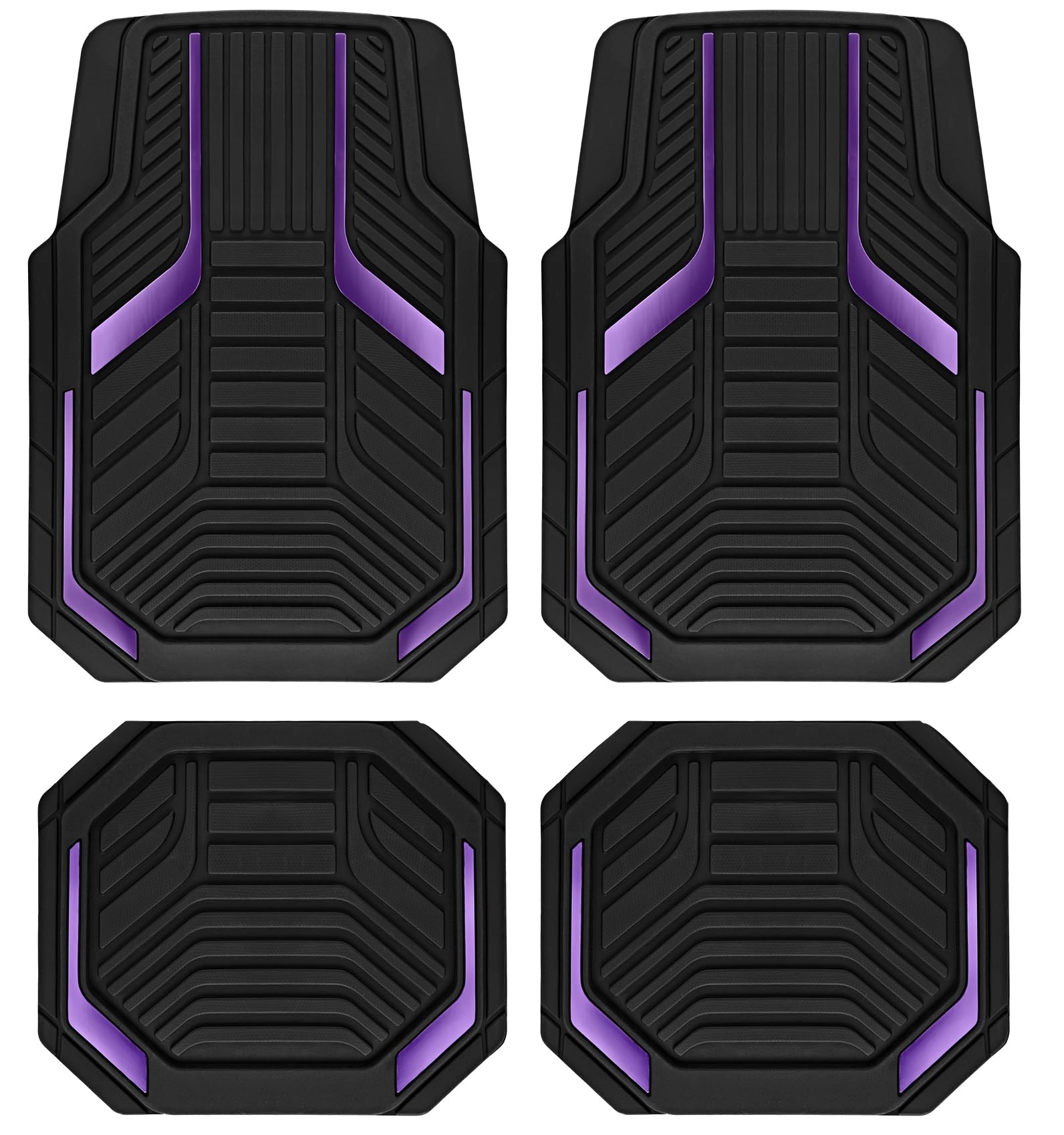 Heavy Duty Rubber Floor Mats - Pink Universal Fit