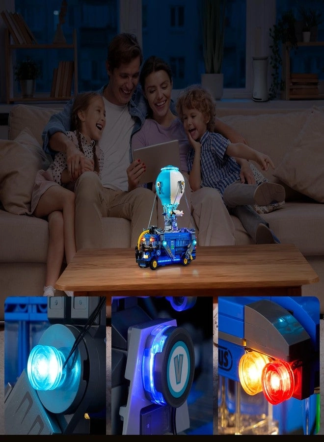 LED Light Kit - Compatible with Lego Battle Bus 77073 Lights Only