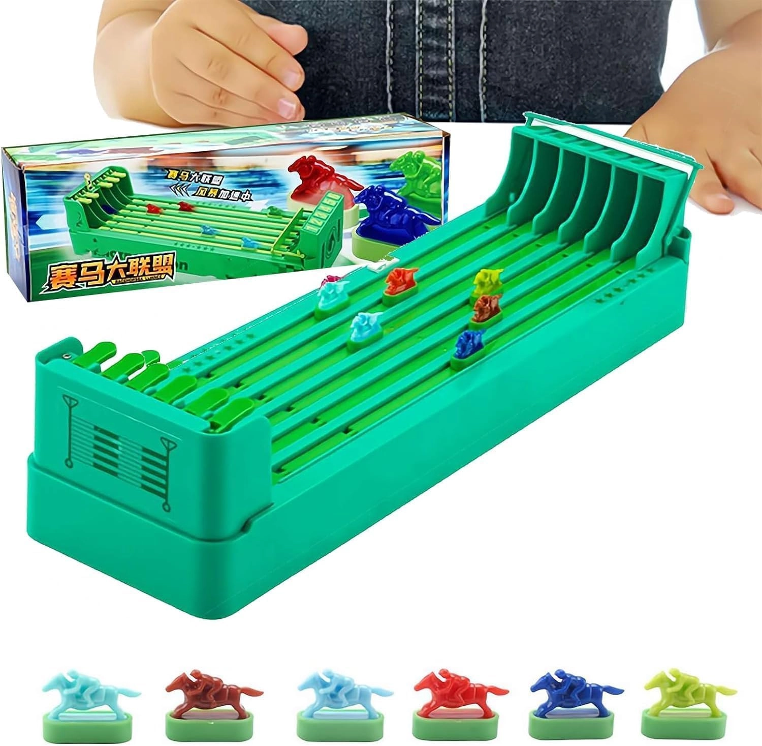 LUYAO Desktop Derby - 6-Horse Racing Mini portable