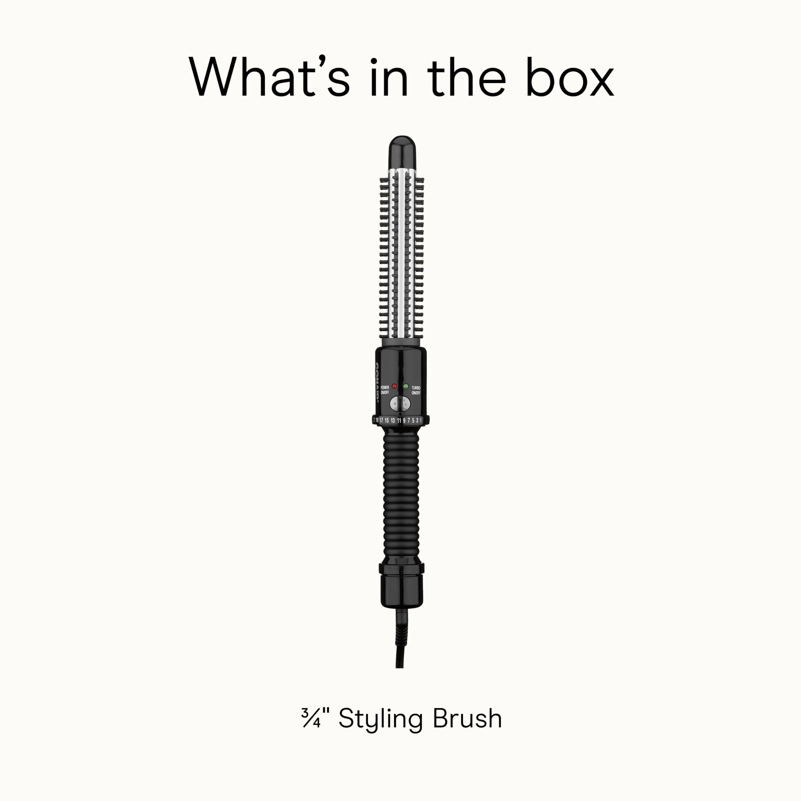 Instant Heat Curling Iron Brush - 3/4-Inch