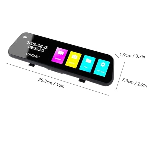 4K Rear View Mirror Camera