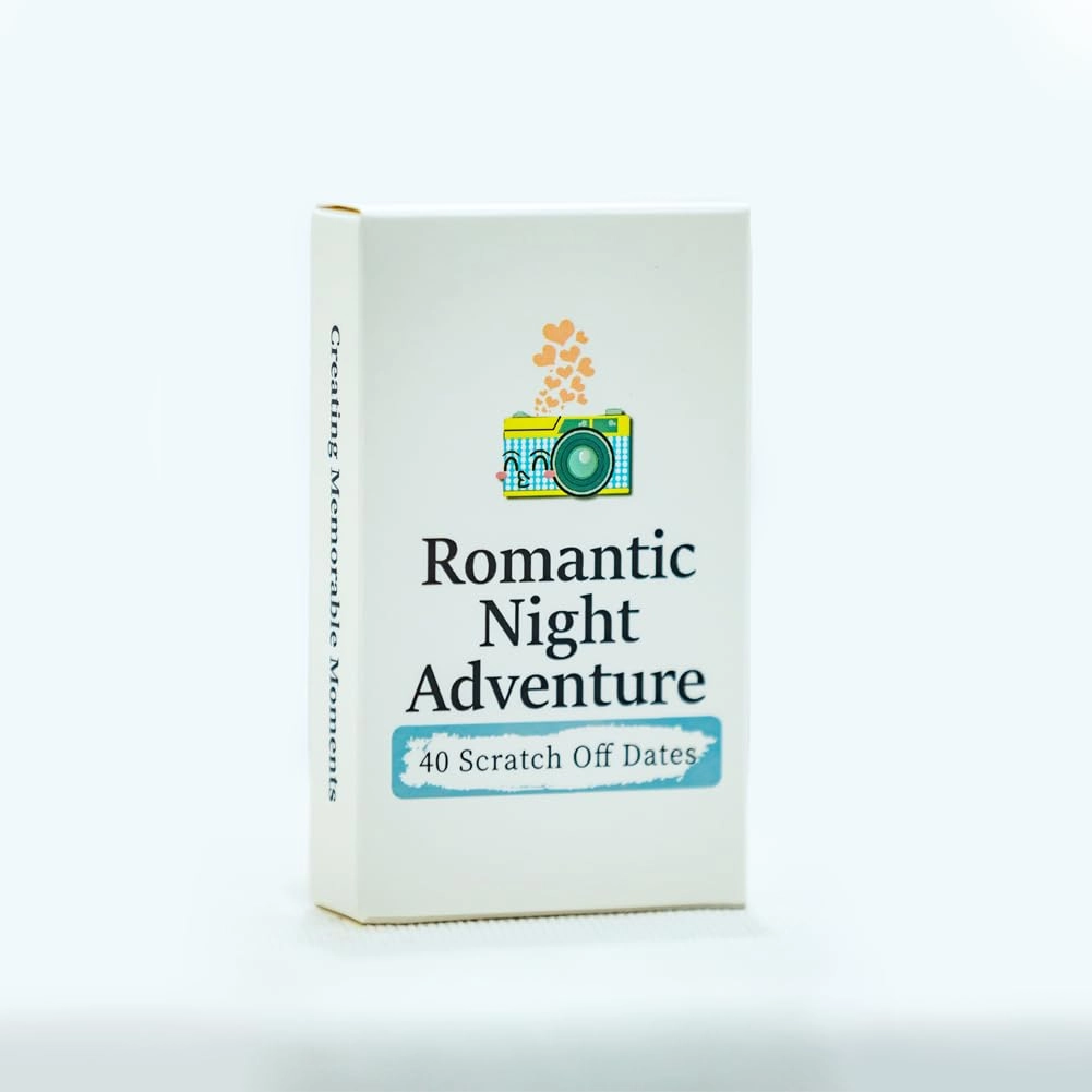Romantic Date Night Scratch-Off Cards - 40 Adult English