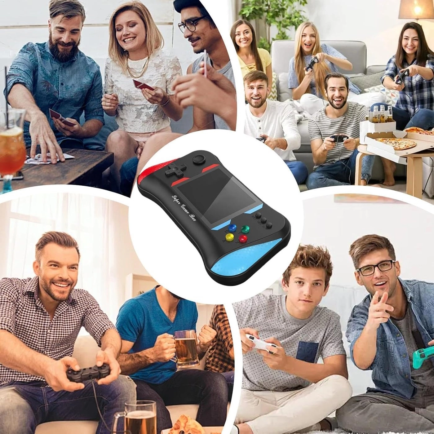 Mini Handheld Video Game Console - 500 Classic Built-in Games Rechargeable