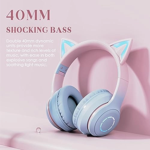 Cute Cartoon Headphones Wireless Headset