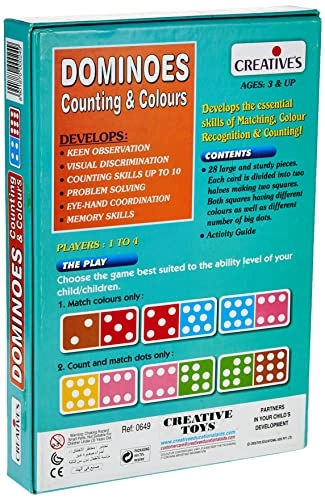 Counting and Colours Dominoes - 18 months - 10 years 28 pieces