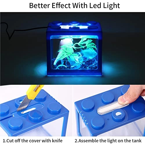 Mini Betta Fish - 1L Plastic LED Light