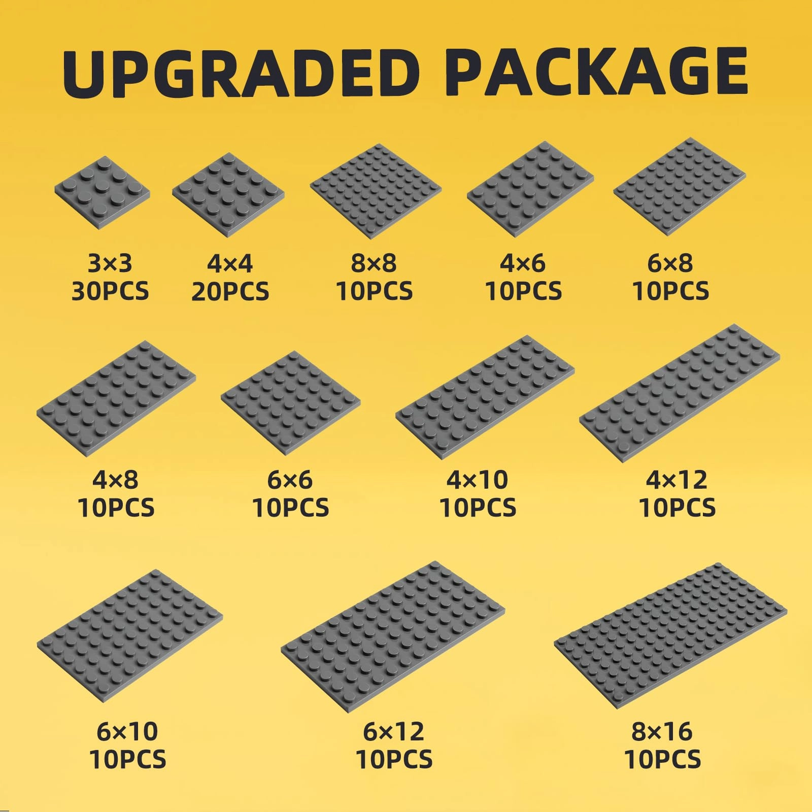 Small Building Plates - Small Flat Baseplates 150 pcs