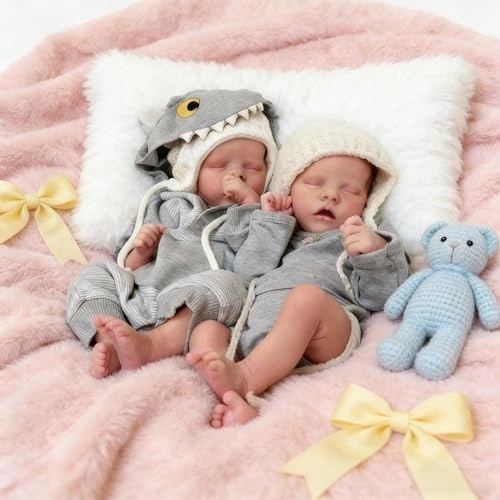 Reborn Baby Doll - 18 inch Silicone Boy and Girl Ages 3+ Bundle