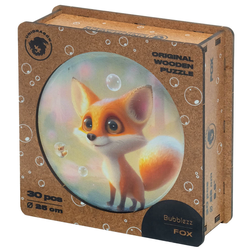 Fox Bubblezz Wooden Puzzle (4107390-Fox_Bubblezz) - 30 pcs