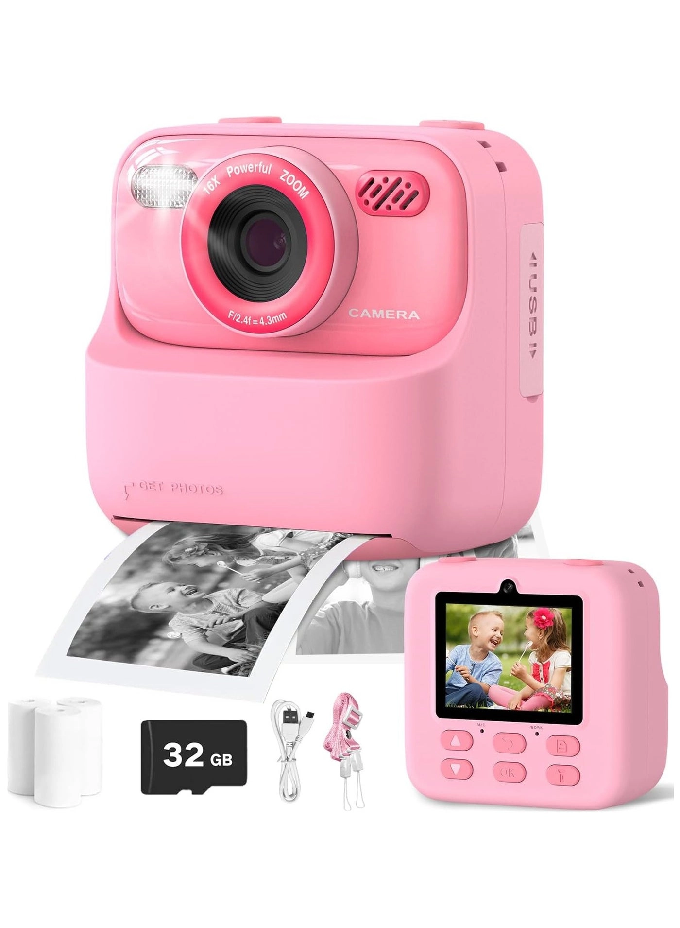 Print camera - 2.4 Inch 1080P