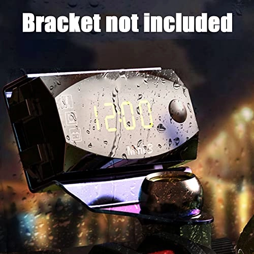 3 in 1 Digital Time Clock + Thermometer + Voltage Voltmeter - DC 6V-30V IP67 Waterproof