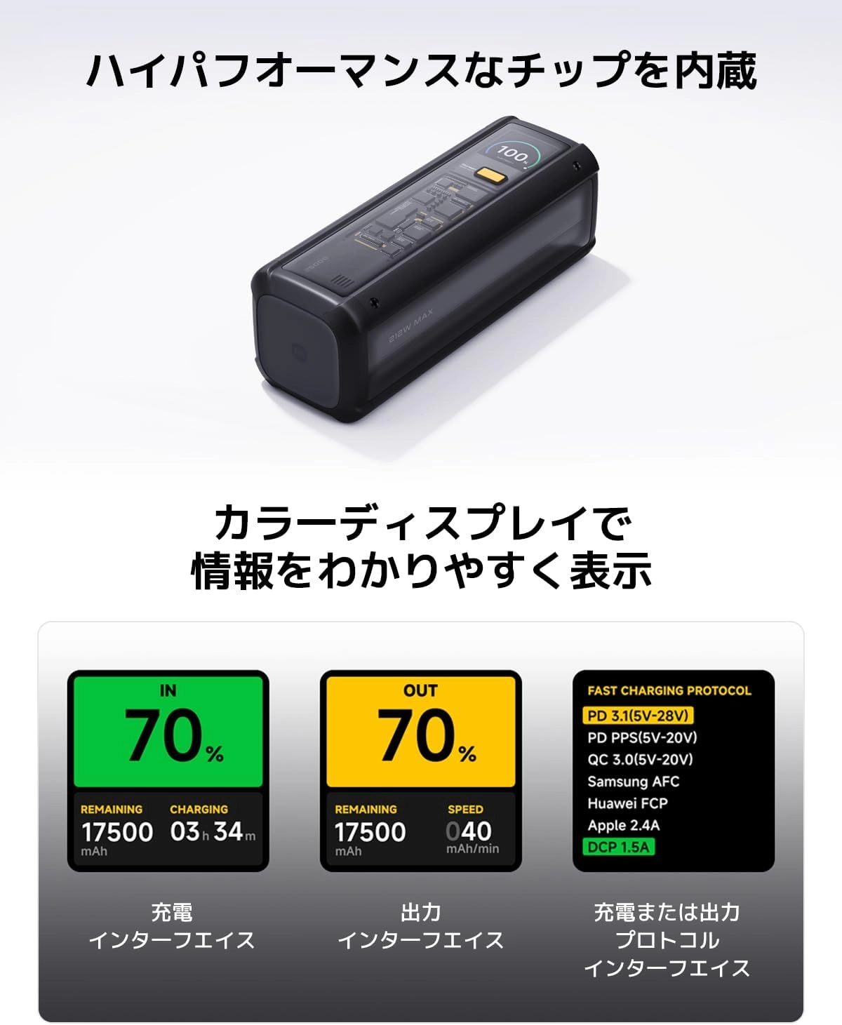 P03MI - 25000mAh 212W