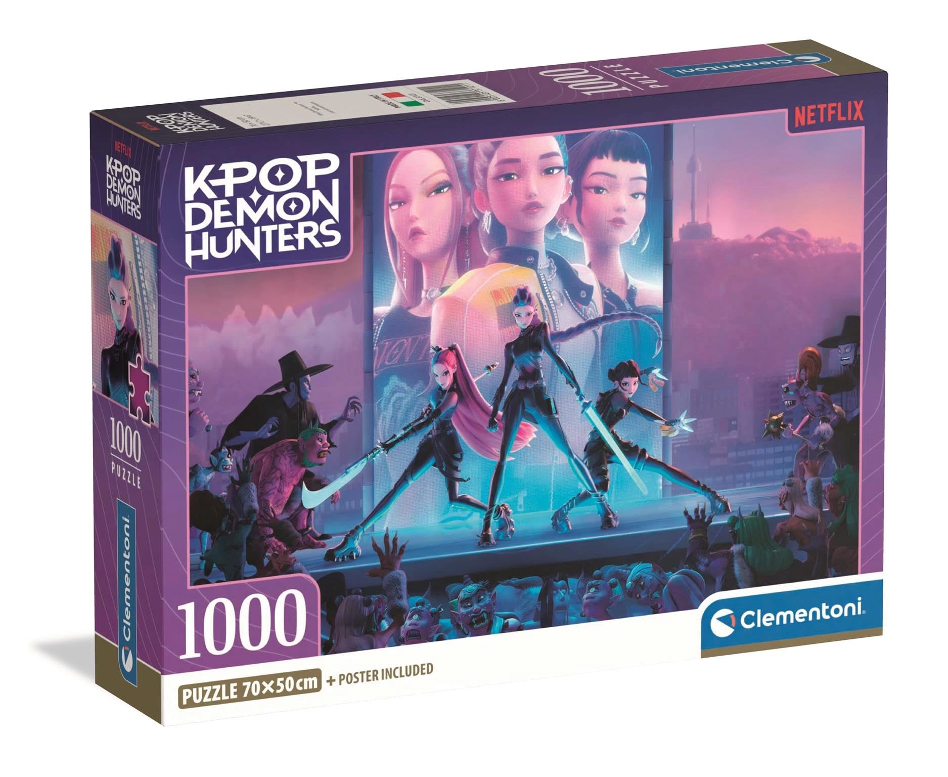 Clementoni Kpop Demon Hunters Puzzle (37121) - 1000 pcs