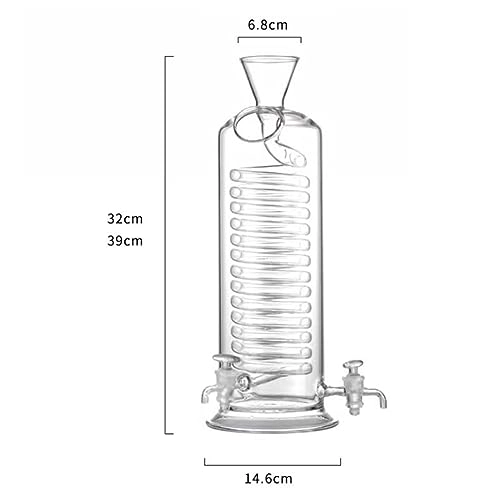 Iced Coffee Maker - 180ml 340ml Spiral Cooling Tube