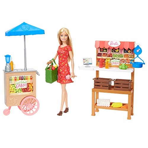 Playset Farm Market - Doll Red Dress Ages 3+