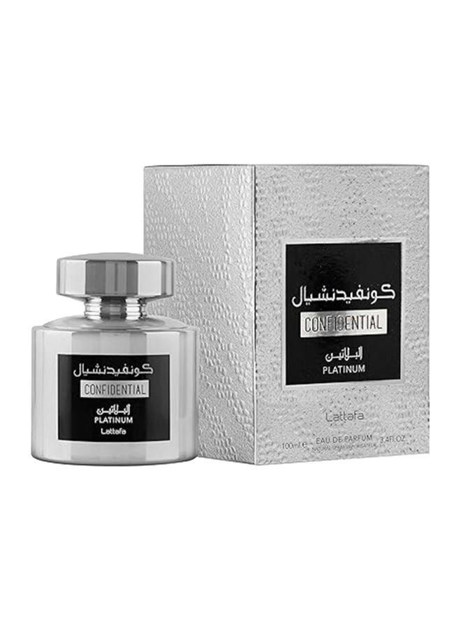 Lattafa Confidential Platinum Eau de Toilette 100 ml
