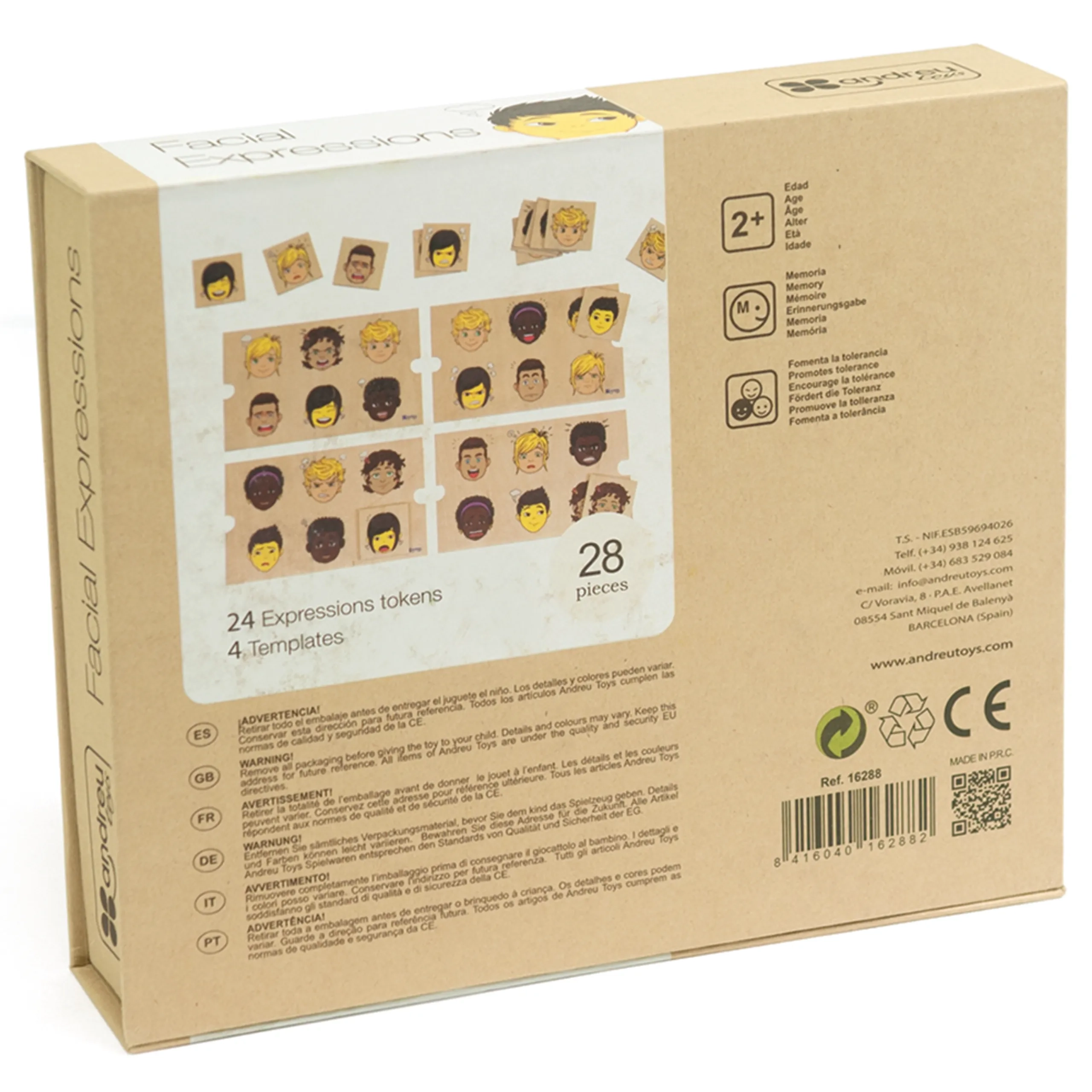 Facial Expressions Kit - Suitable for 2 years and above 28pcs