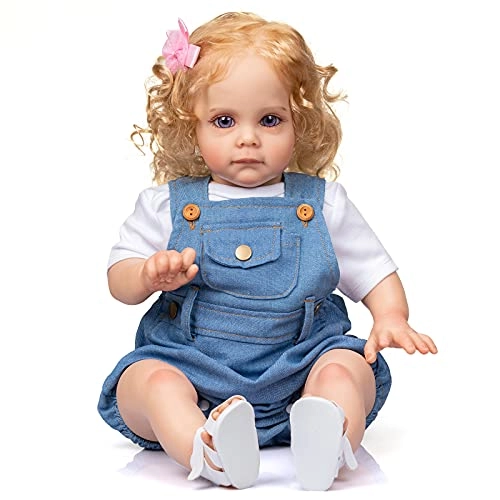 Maggie Reborn Art Doll - 60 cm Curly Hair