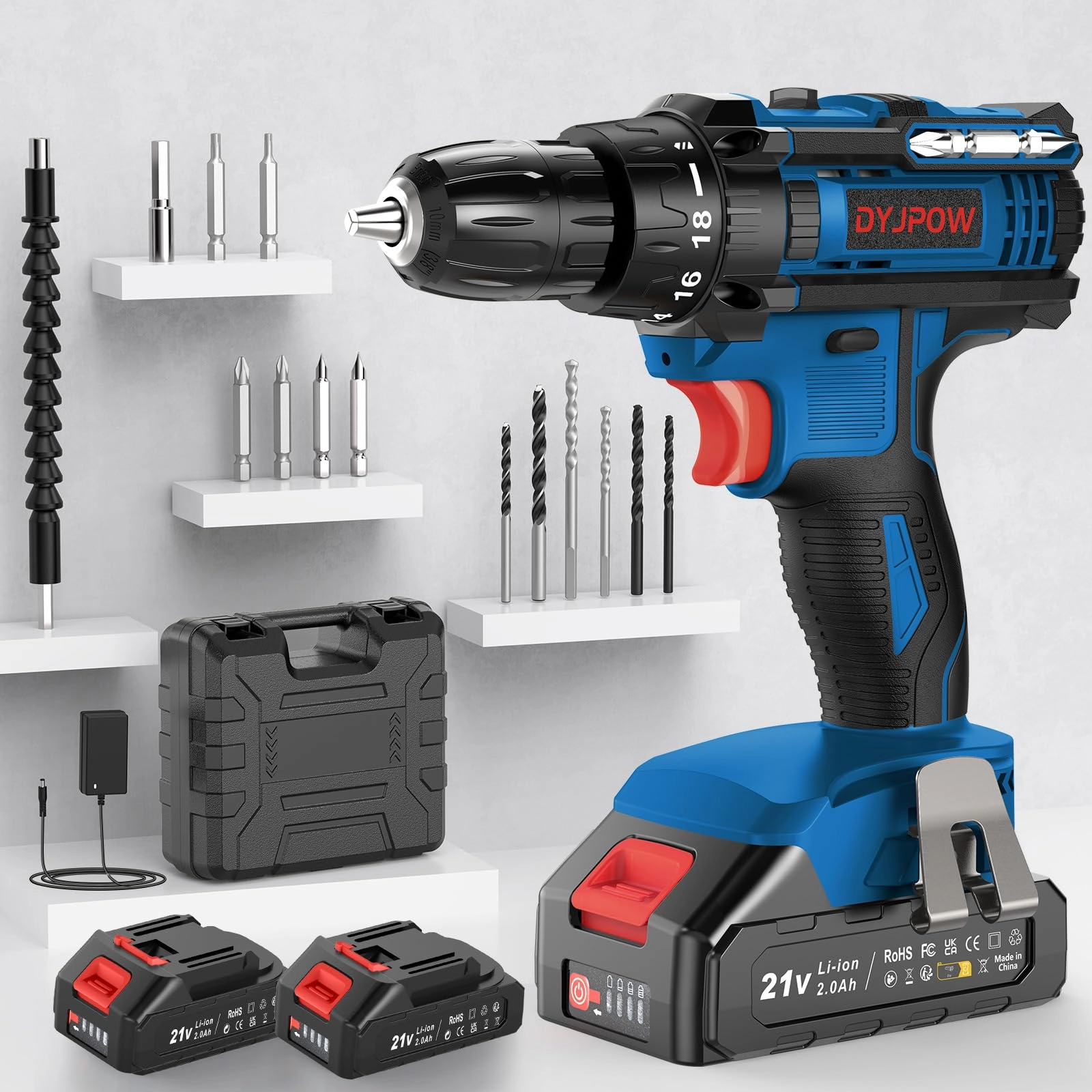 Cordless Drill Driver - 2000 Milliamp Hours
