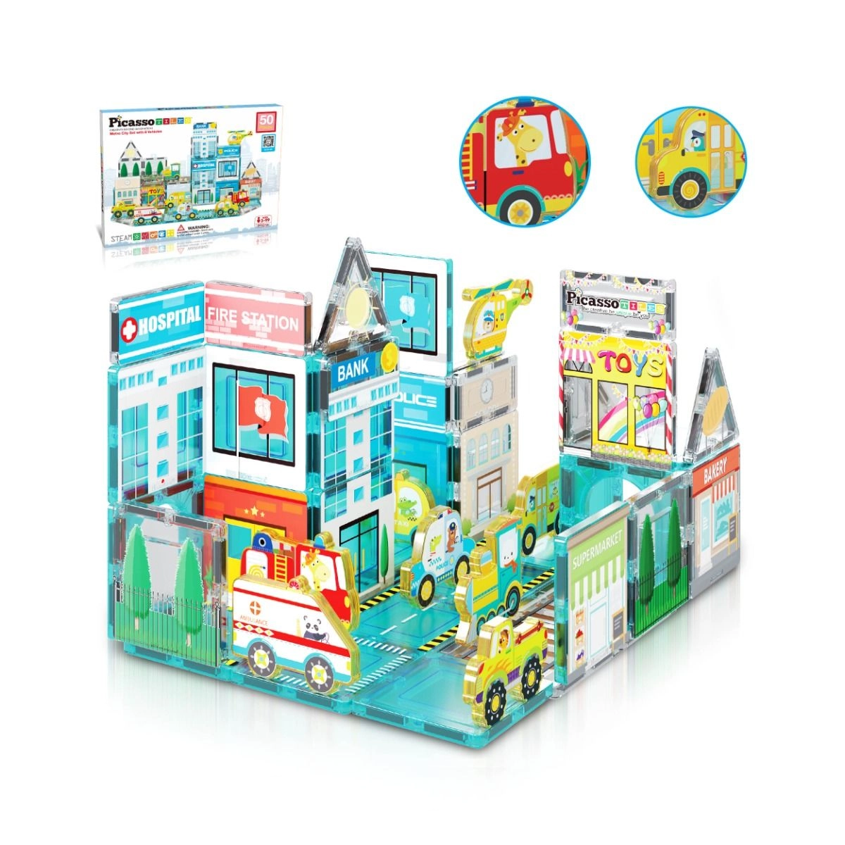 Magnetic 3D Metro City - 50 pcs