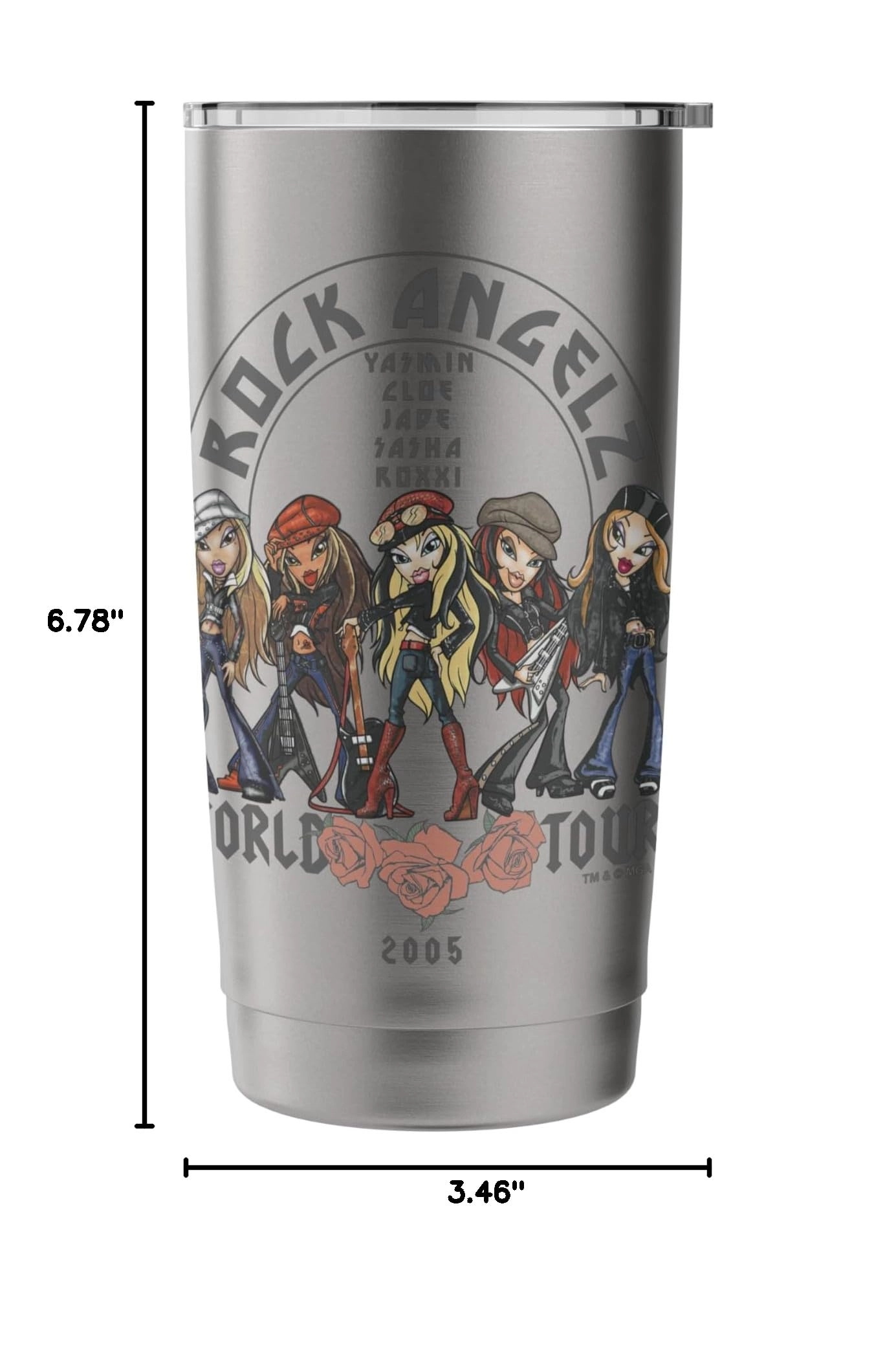 Stainless Steel Rock Angelz World Tour 2005 Poster Insulated Tumbler - 591ml
