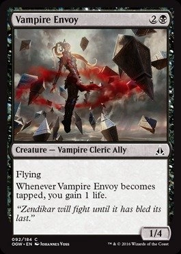 Wizards of the Coast Oath of the Gatewatch Vampire Envoy 092/184
