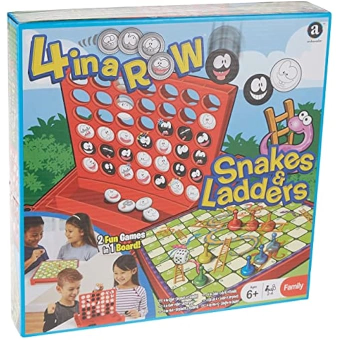 Snakes & Ladders + 4-in-a-Row