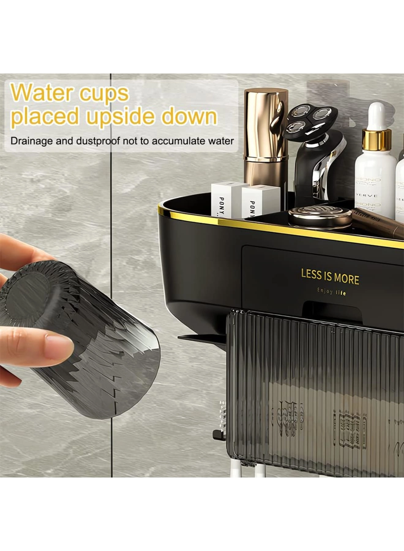 Toothbrush Holder - 4 Wall Mounted