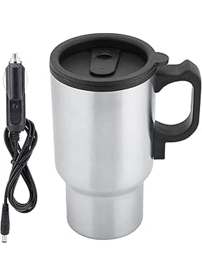 EVTSCAN Stainless Steel Electric Heated Travel Mug - 450ml