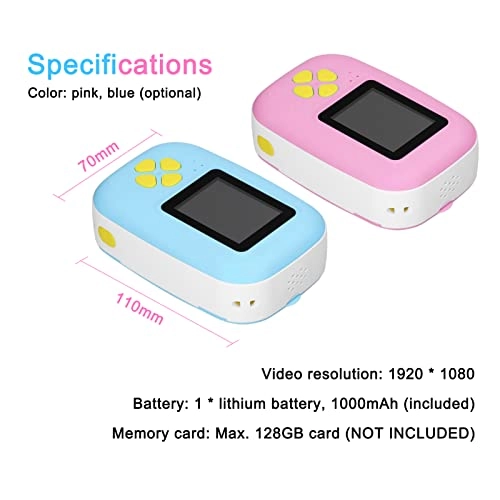 1080P Portable Paper Film Zero Ink Instant Printing Selfie Thermal Camera - 57mm