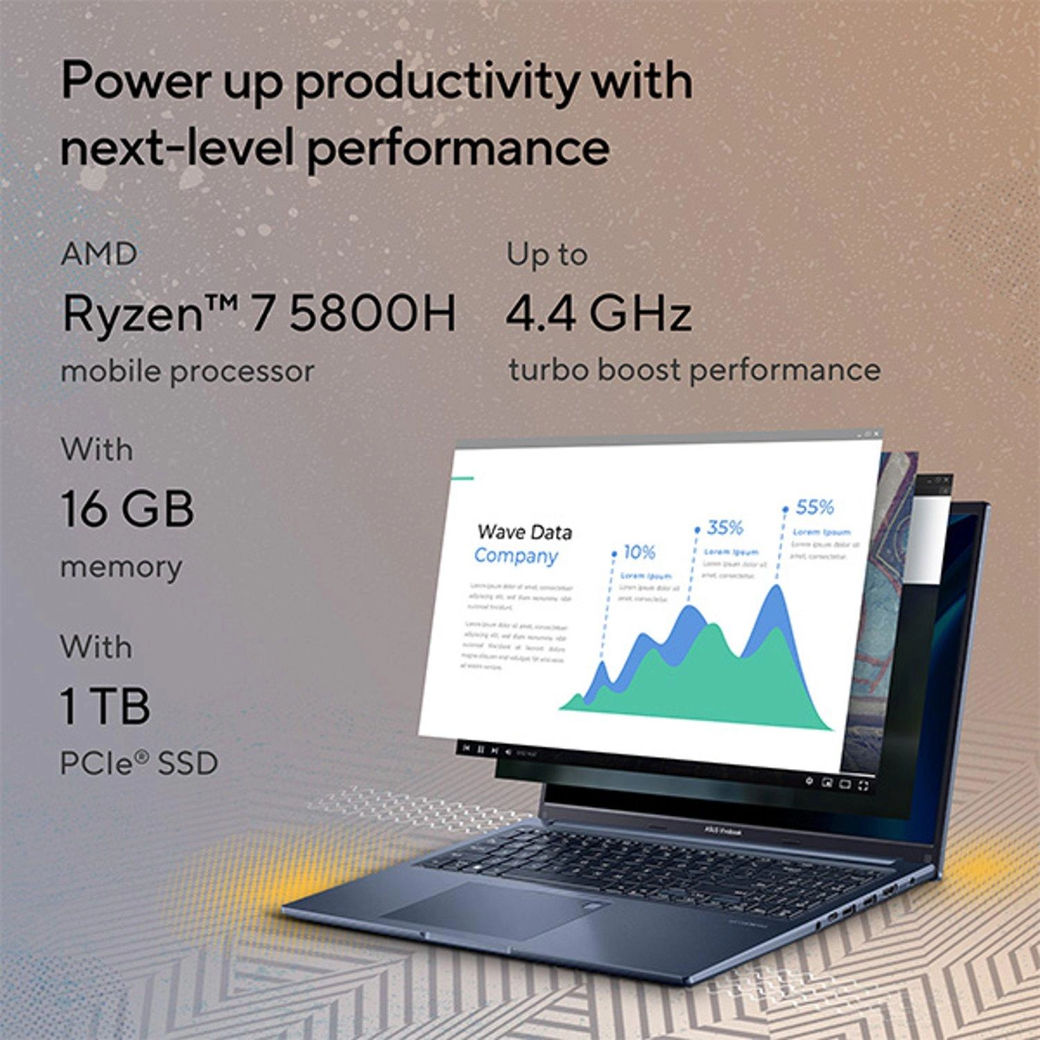 Vivobook 16X - 16'' 1TB 16GB R7-5800H
