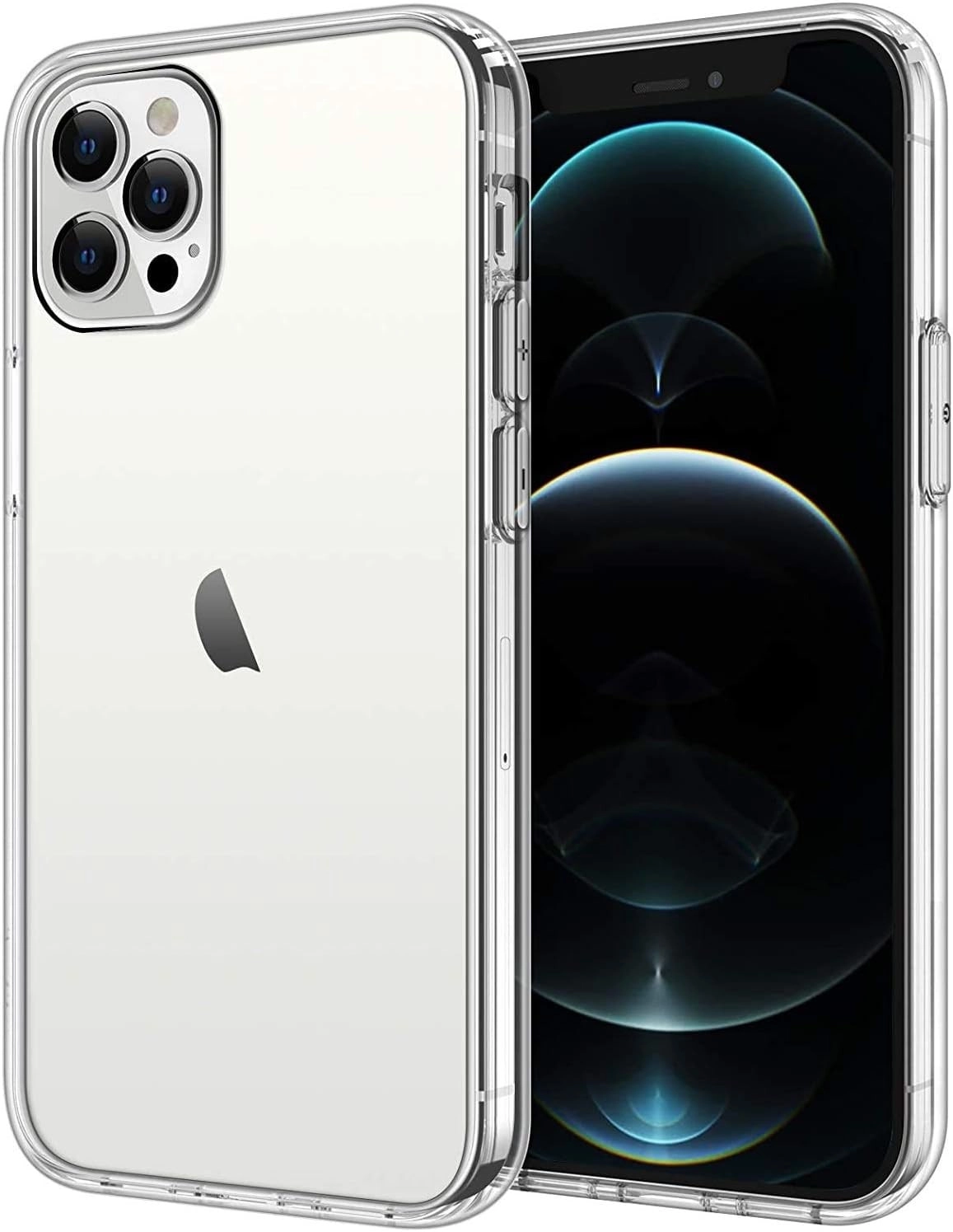 Muzz International Clear Case Slim Soft TPU Silicone for iPhone 12 Pro Max