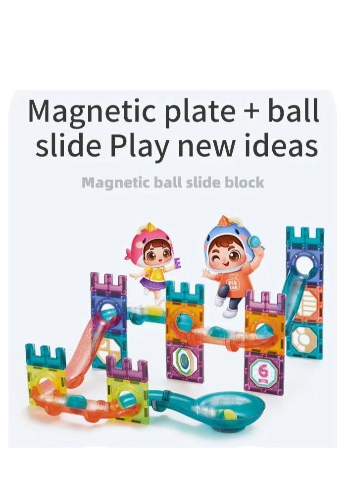 Magnetic Building Blocks - 54 pcs