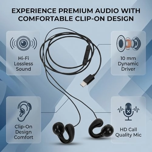 Clip On Earbuds - Wired Earbud