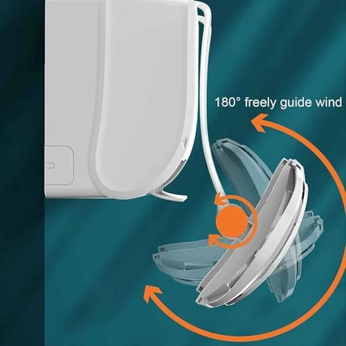 Air Conditioner Deflector - Dual Fans Foldable Adjustable 74 to 102 cm