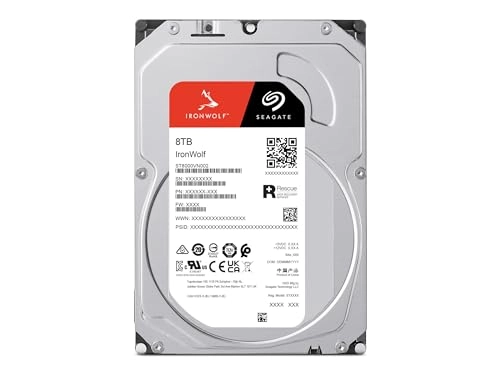 IronWolf 3.5" 5400rpm 256MB SATA 6Gb/s (ST8000VN0022) - 8 TB