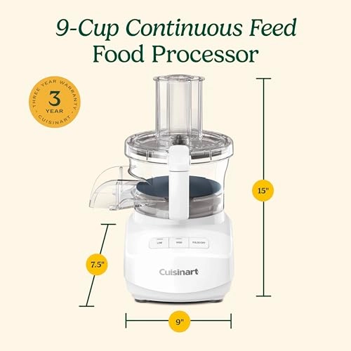 Continuous Feed Food Processor - 9-Cup 350 watts