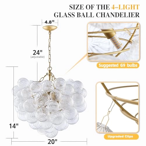 Bubble Ball Chandelier - 3000K