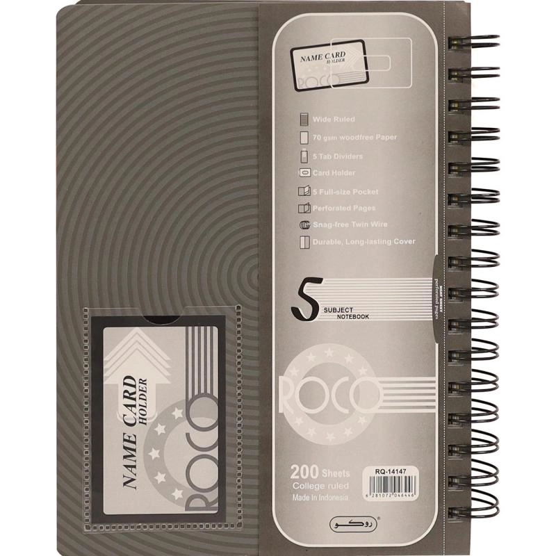 University Notebook Spiral - Grid 200 Sheets