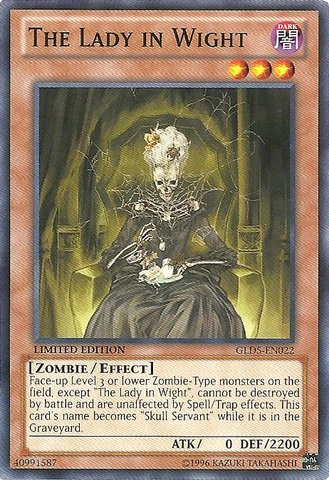 Konami Yu-Gi-Oh! The Lady in Wight GLD5-EN022