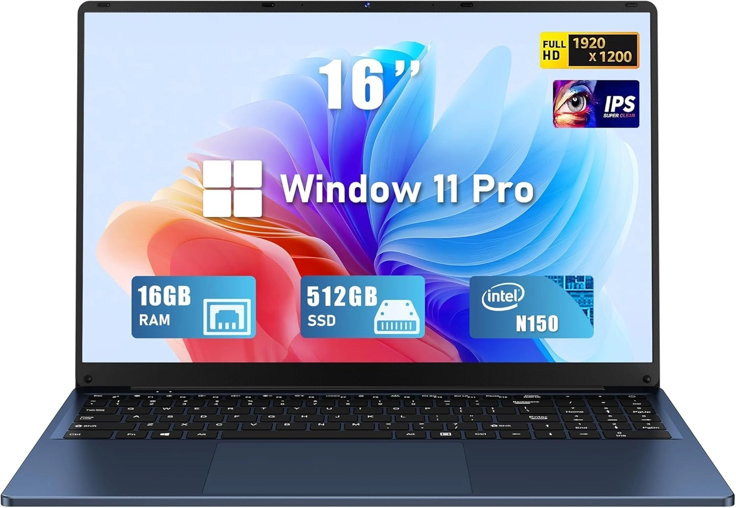 Gaming Laptop NY-08 - 16'' N150 16GB DDR4 512GB SSD