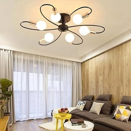 153 CHANDELIER 6 LIGHT - warm white